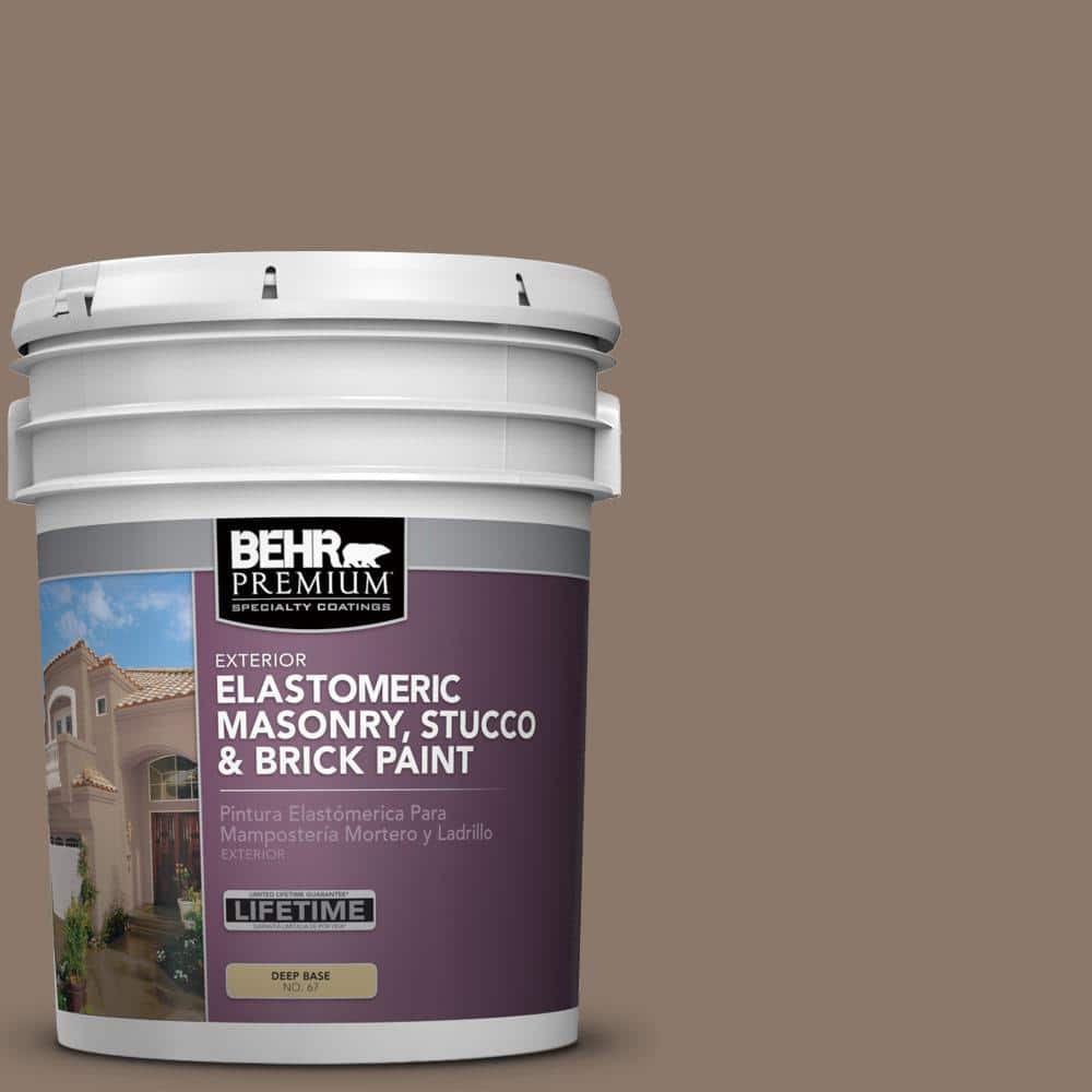 5 gal. #N210-5 Caffeine Elastomeric Masonry, Stucco and Brick Exterior Paint price history on PriceWatchPro
