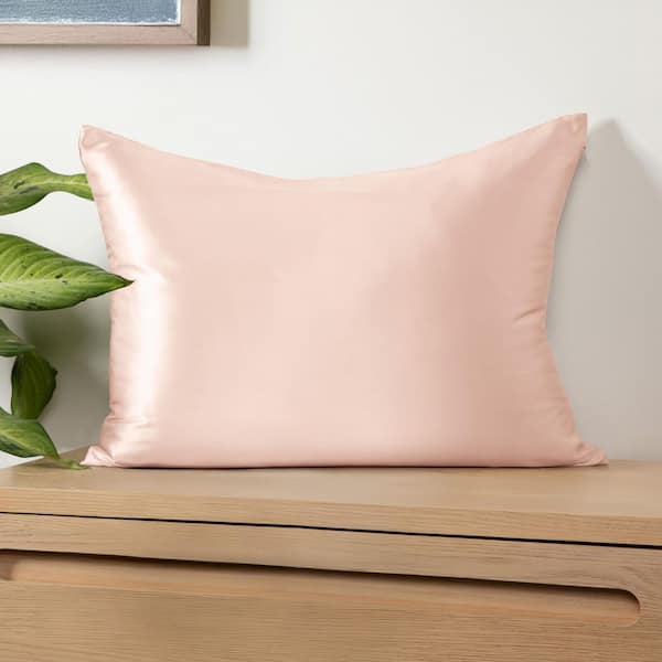 100% Mulberry Silk Blush Solid King Pillowcase