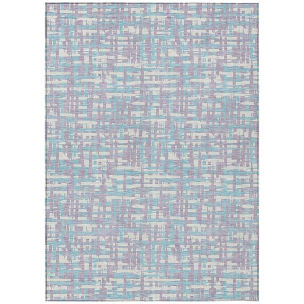 Addison Rugs Chantille Machine Washable Indoor/Outdoor Abstract ACN1060 Lavender 5 ft. x 7 ft. 6 in. Area Rug