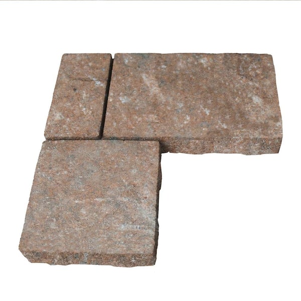 Valestone Hardscapes Monaco 15.75 in. x 15.75 in. x 2.25 in. Flash Brown Concrete L-Shaped Paver (80 Pieces / 103 sq. ft. / Pallet)
