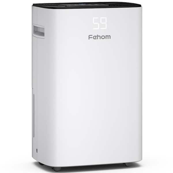 Fehom HDCX-PD08F 50-Pint Home Dehumidifier with Bucket and Drain for 4500 sq. ft. for Bedroom, Basement, Bathroom and Laundry - 1