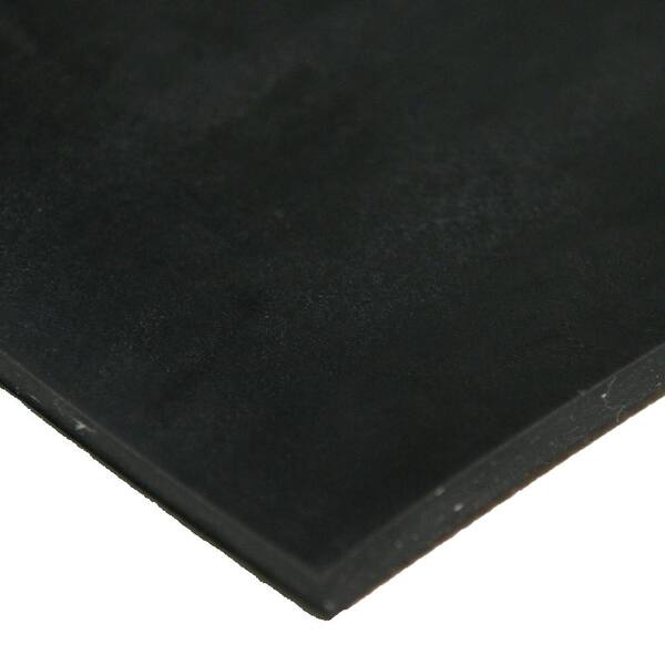Rubber-Cal Cloth Inserted SBR 70A 1/4 in. T x 6 in. W x 6 in. L Black Rubber Sheet (3-Pack)