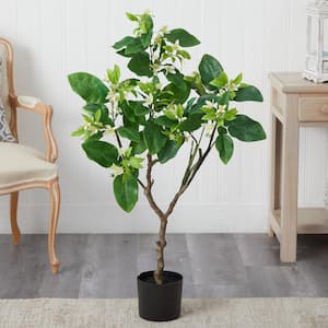 4 ft. Artificial Grapefruit Flower Tree