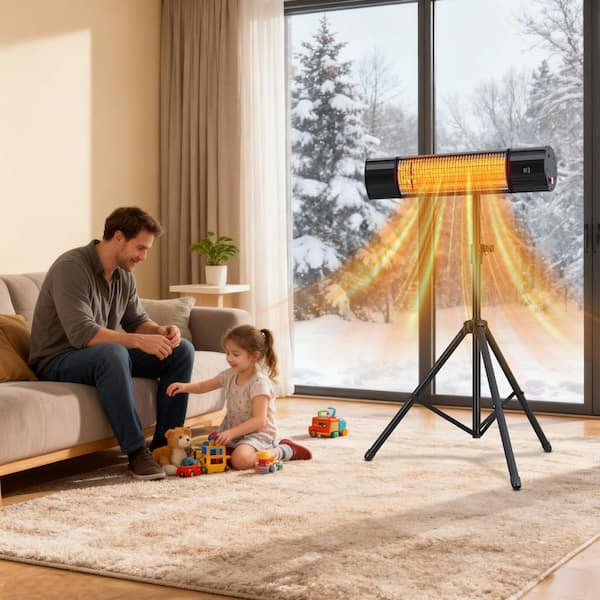 SenQWFa 1500W Indoor Outdoor Carbon Infrared Electric Heater with