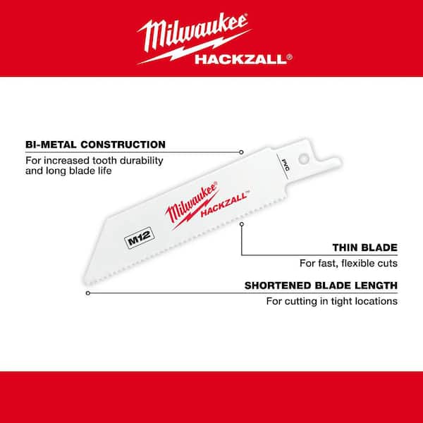 Milwaukee HACKZALL Wood and Metal Cutting Bi-Metal Reciprocating