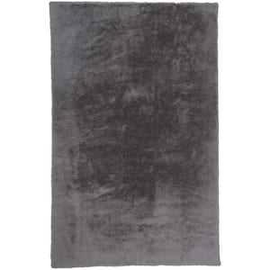 Gray Solid Color 4 ft. x 6 ft. Area Rug