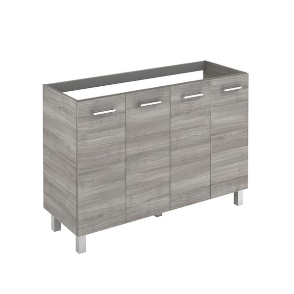 WS Bath Collections Logic 47.3 in. W x 18.0 in. D x 32.5 in. H Bath Vanity Cabinet Only in Sandy Grey