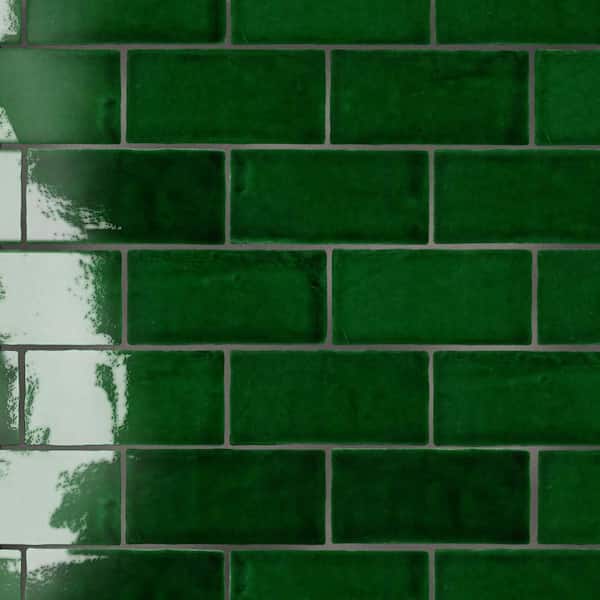 Viva Antic Verde 3 in. x 5 in. Ceramic Wall Tile (10.76 sq. ft./Case)