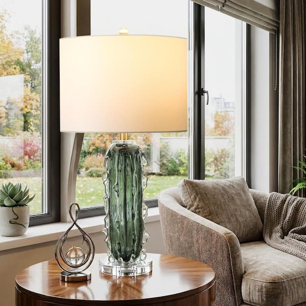 SAFAVIEH Lani 32 in. Antique Gold Table Lamp TBL4016A-SET2 - The