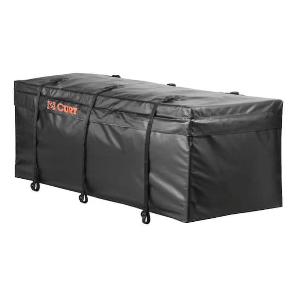 56 in. x 22 in. x 21 in. CURT Hitch Cargo Carrier Bag (Water, UV-resistant black vinyl)
