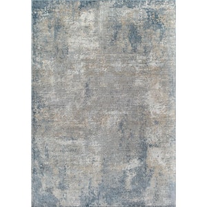 Milford Hill Castle Stone Blue 5 ft. x 7 ft. Area Rug