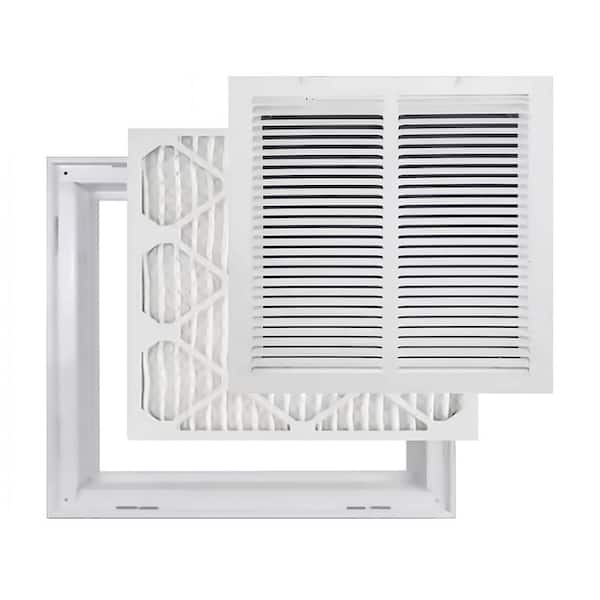 Venti Air 14 in. x 14 in. High Return Air Filter Grille with MERV 11-Filter Pre-Installed