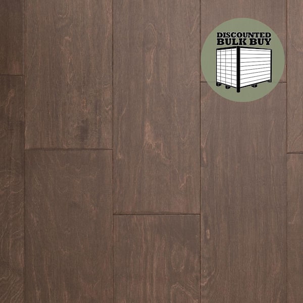 ASPEN FLOORING Lyon Birch 3/8 in. T x 6.5 in. W Tongue and Groove Distressed Engineered Hardwood Flooring (1177.2 sqft/pallet)