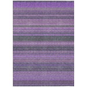 Chantille ACN527 Purple 9 ft. x 12 ft. Machine Washable Indoor/Outdoor Geometric Area Rug