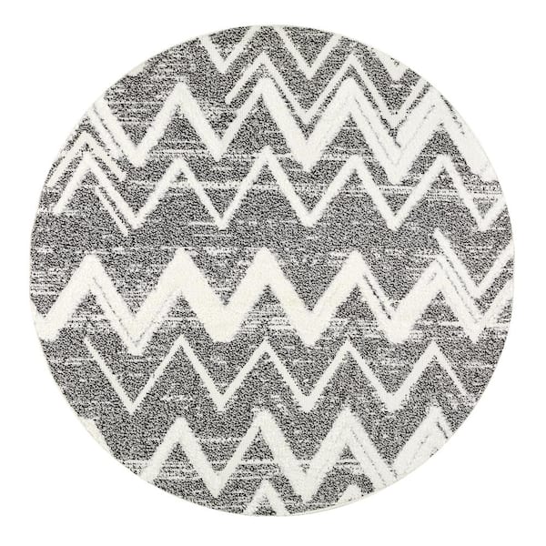 Palafito Geometric High-Low Area Rug