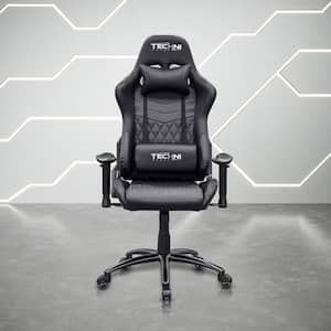Ergonomic Black High Back Racer Style Video Gaming Chair