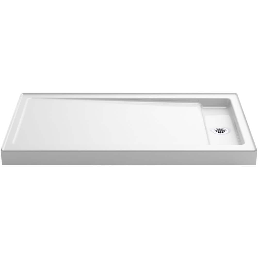 KOHLER Bellwether 60 in. x 34 in. SingleThreshold Shower Base in White