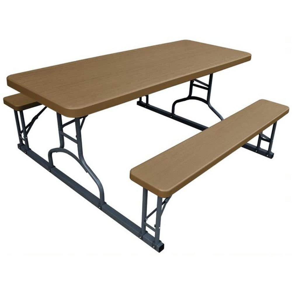 Plastic development group square picnic table with 4 benches new arrivals