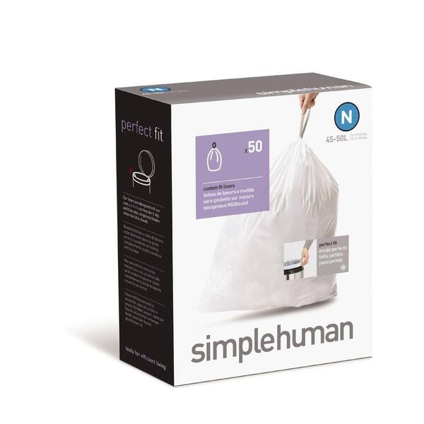 simplehuman Code N Custom Fit Trash Can Liner (45-Pack)