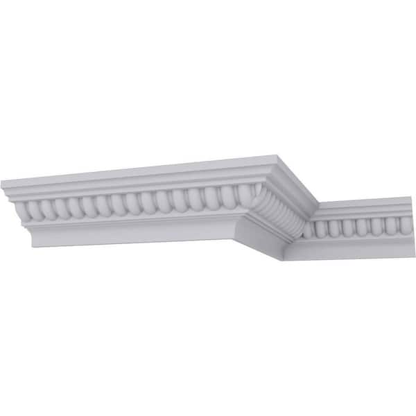 Ekena Millwork SAMPLE - 2-3/8 in. x 12 in. x 2-3/8 in. Polyurethane Helene Crown Moulding