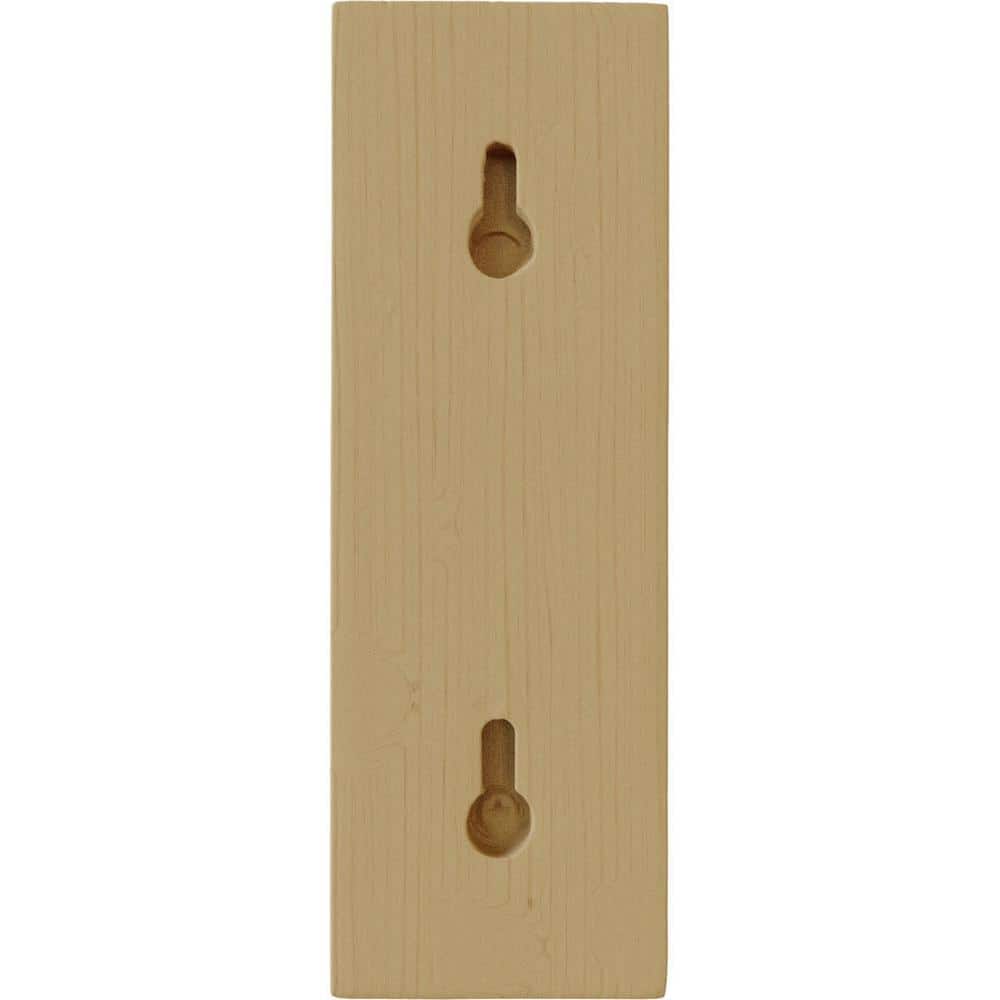 Alder Wood Traditional Shelf Bracket 7.5" H x 2.5" W