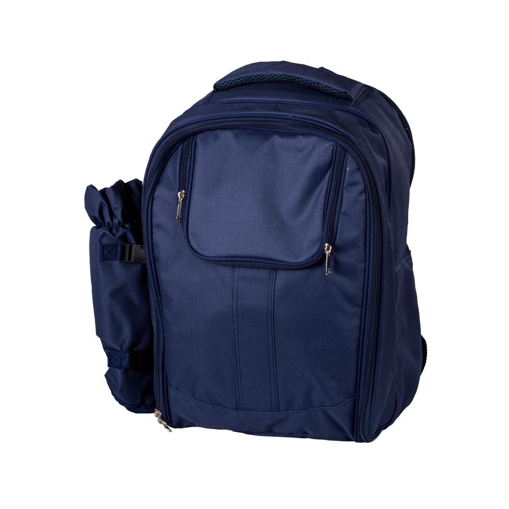 John Lewis Lemon Wheeling Picnic Cooler Bag, 25L, Blue/Multi