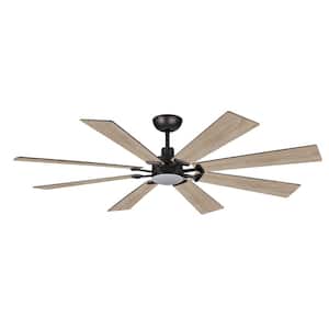 Aria 60 in. Integrated LED Indoor/Outdoor Oil Rubbed Bronze Smart Ceiling Fan with Light and Remote Control