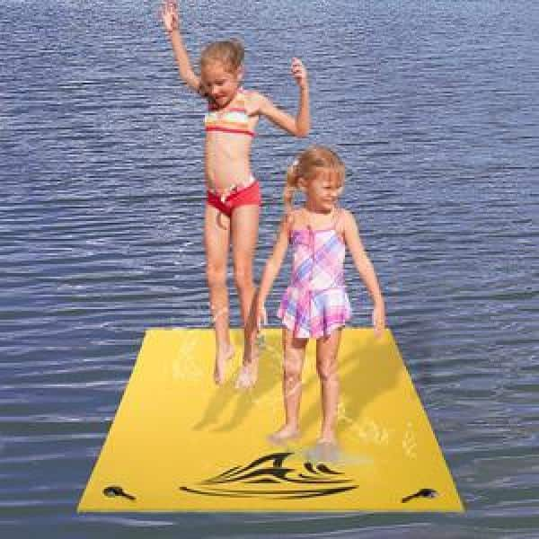 18 Ft X 6 Ft Yellow High Density Xpe Material Floating Water Mat Foam Pad Sout2253 The Home Depot