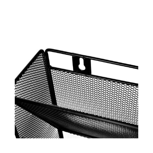 AdirOffice Steel Mesh 10-Pocket Wall-Mounted Magazine Rack 634-10