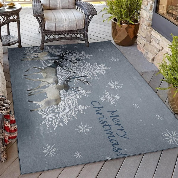 Addison Rugs Sterling Ivory 5 ft. x 7 ft. 6 in. Indoor/Outdoor Washable  Indoor/Outdoor Washable Rug AST35LI5X8 - The Home Depot