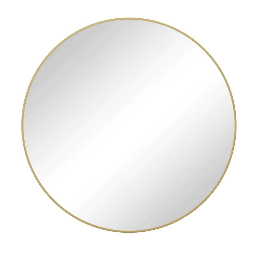 Reviews for Tatahance 27.95 in. W x 27.95 in. H Round Gold Metal Frame