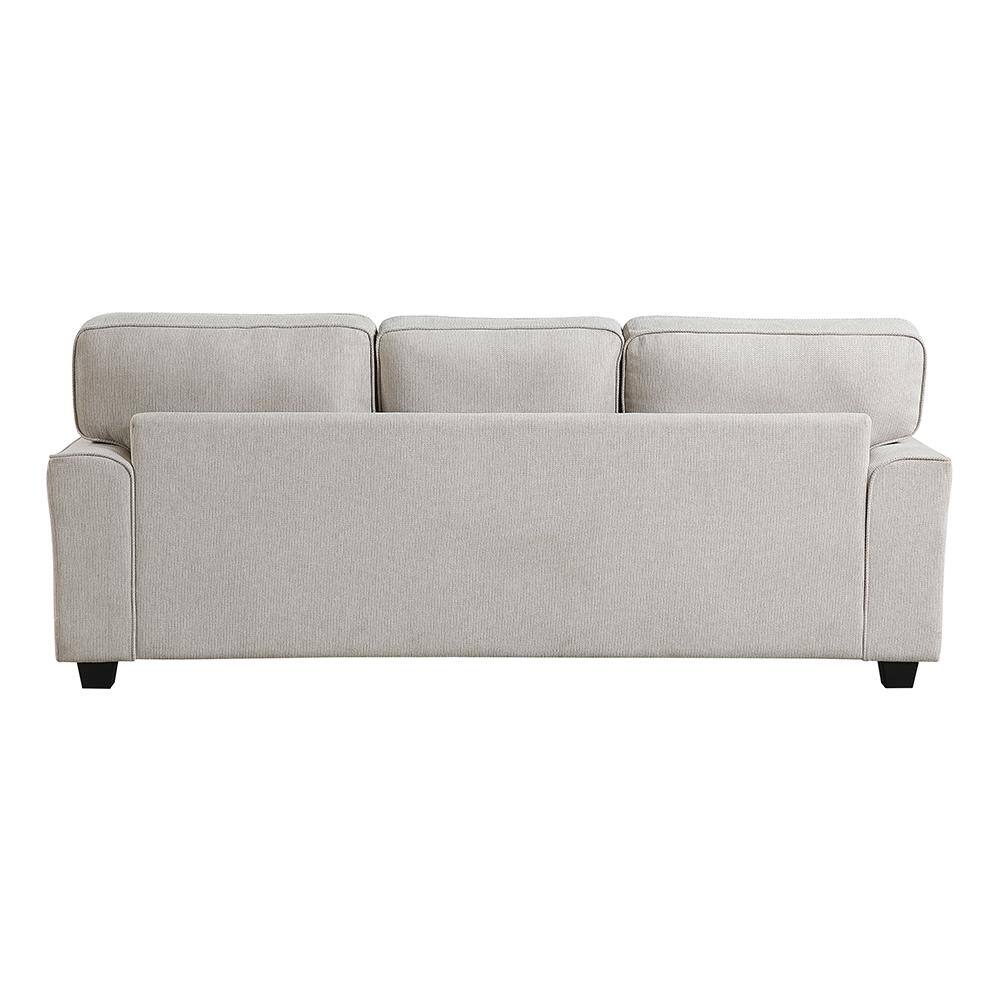 Sand Chenille Lawson Sofa with Nailhead Trim and Removable Cushions