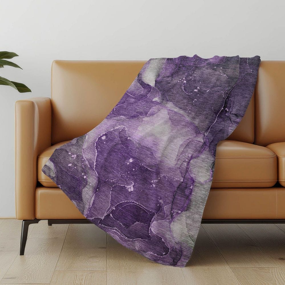 Premium Machine Washable ASB522 Purple 50 in. x 70 in. Sherpa Throw Blanket price history on PriceWatchPro