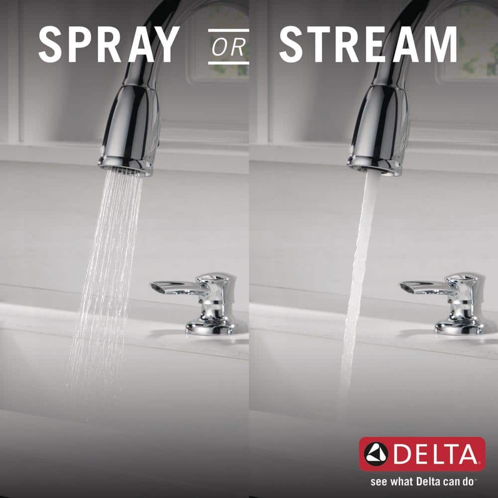 Transitional 14'' Chrome Brass Deck Mounted Kitchen Faucet with Soap Dispenser