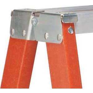4 ft. Fiberglass Twin Step Ladder with 300 lbs. Load Capacity Type IA Duty Rating