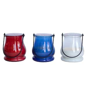 5 oz. Patriotic Glass Lantern Set (3-Pack)