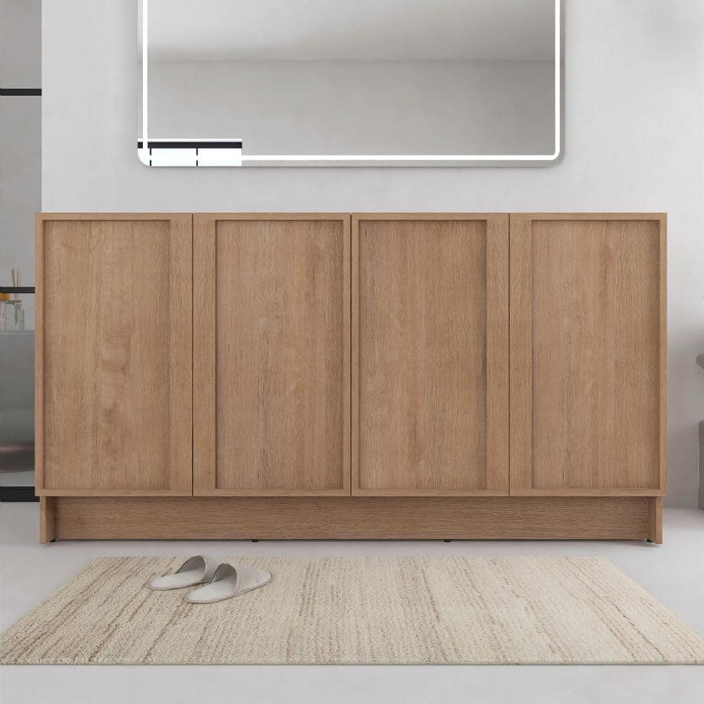 60 Inch Freestanding Bathroom Vanity Base With Soft Close Doors and Adjustable Shelves price history on PriceWatchPro