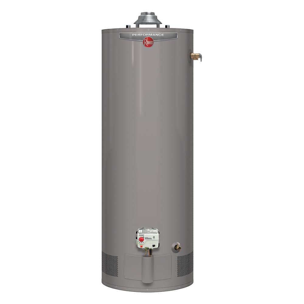 Rheem Performance 40 Gal. Tall 6-Year 32,000 BTU Liquid Propane Water  Heater XP40T06EC32U1 - The Home Depot