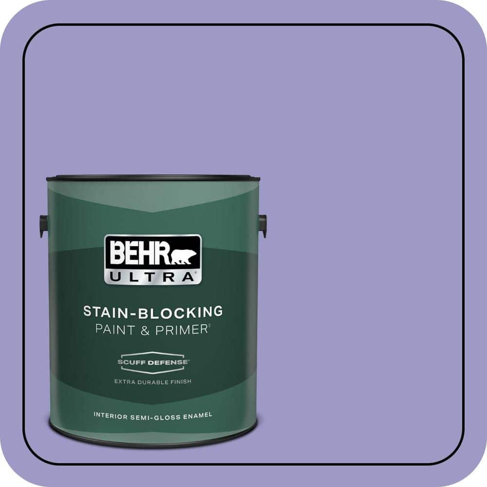 1 gal. #630B-5 Majestic Violet Extra Durable Semi-Gloss Enamel Interior Paint & Primer price history on PriceWatchPro