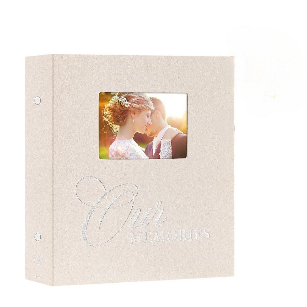 Afoxsos Classic Series Pink 4 x 6 Linen 600-Pocket Photo Album