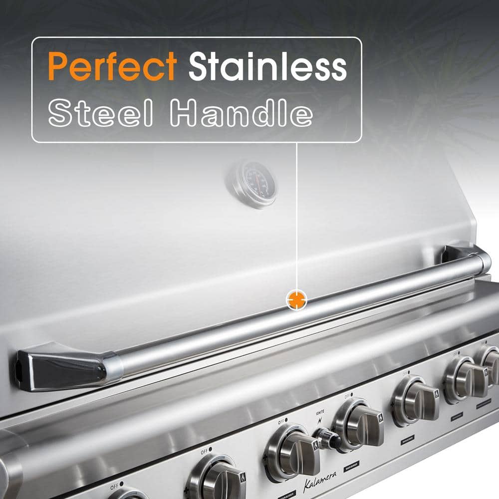 Kalamera 6-Burner Stainless Steel Built-In Gas Grill