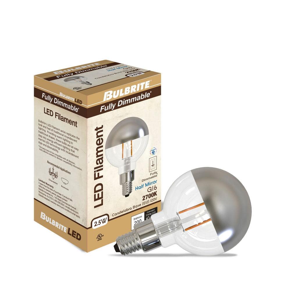 Dimmable White Decorative LED Candelabra Bulb