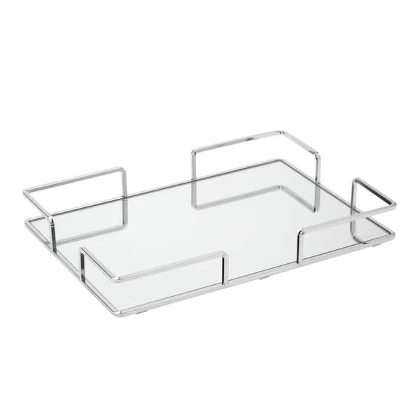 Home Details Modern Square Design Mirror Vanity Tray