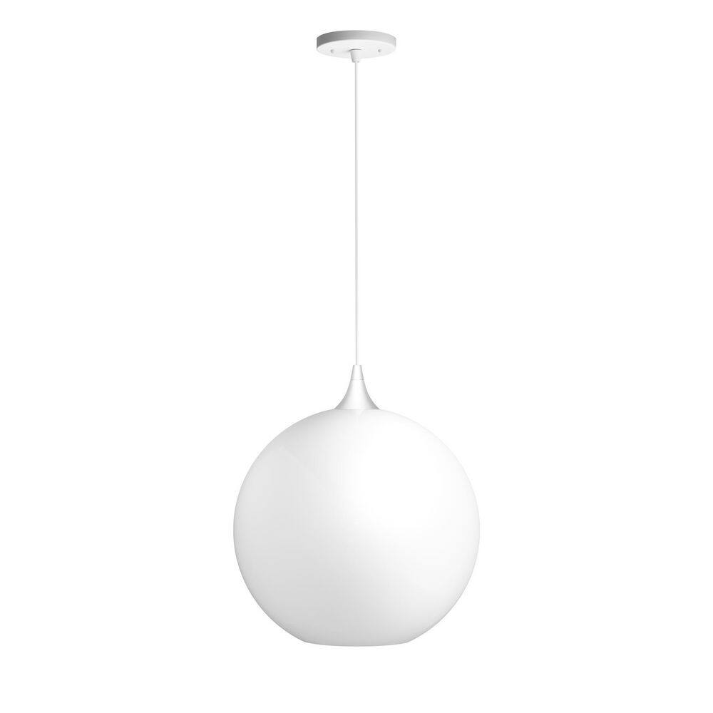 14 in. White Globe Pendant Light price history on PriceWatchPro