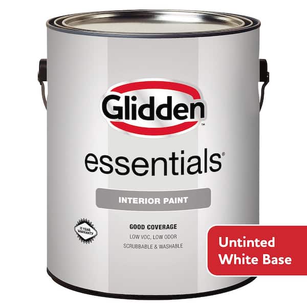 Glidden Essentials 1 gal. White Semi-Gloss Interior Paint GLE-3000-01 - The  Home Depot