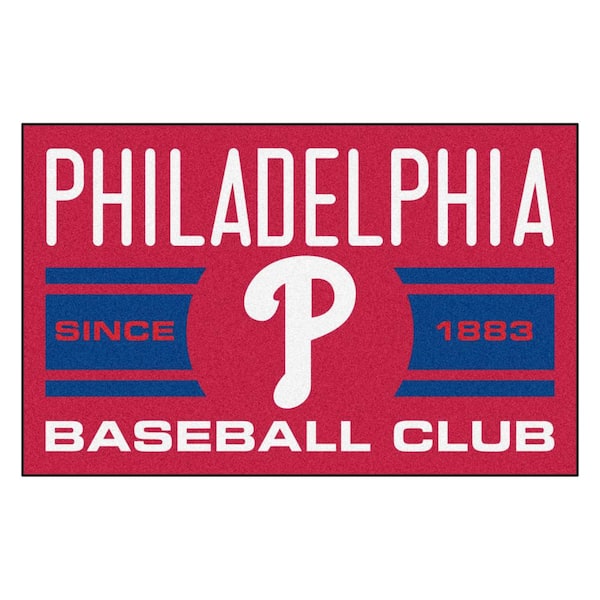 FANMATS MLB Philadelphia Phillies Blue 2 ft. x 3 ft. Area Rug