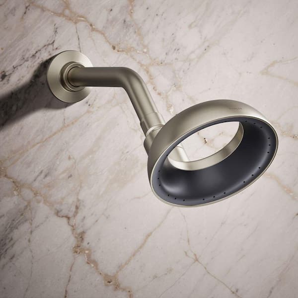 Revival 1-Spray 6.5 in. Single Wall Mount Fixed Shower Head in Vibrant Brushed Nickel Revival 1-Spray 6.5 in. Single Wall Mount Fixed Shower Head in Vibrant Brushed Nickel