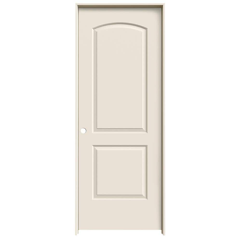 JELD-WEN 28 in. x 80 in. Caiman 2 Panel Right-Hand Solid Core