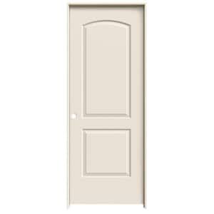 28 in. x 80 in. Continental Primed Right-Hand Smooth Solid Core Molded Composite MDF Single Prehung Interior Door