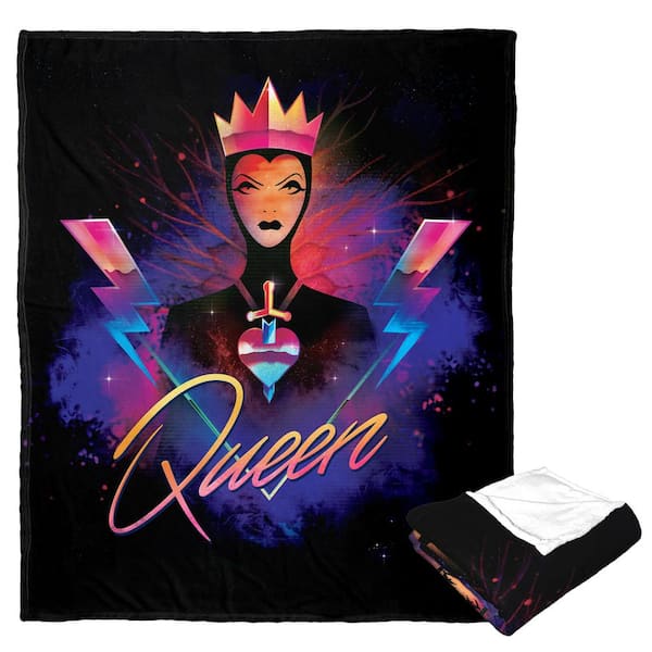 THE NORTHWEST GROUP Disney Villains Cruel Queen Silk Touch Multi-Colored Throw Blanket
